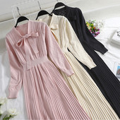 Rochie moderna de dama cu panglica in mai multe culori