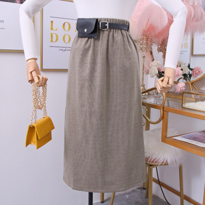 Fusta casual dama cu talie inalta si curea in patru culori