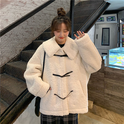 Női alkalmi kabát két színben, zsebekkel