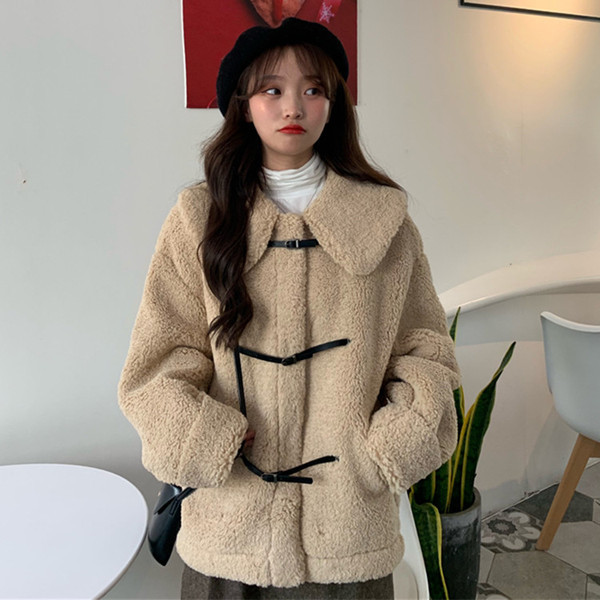 Női alkalmi kabát két színben, zsebekkel