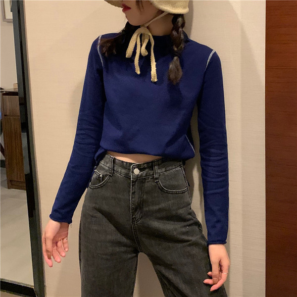 Bluză casual de damă subțire în trei culori