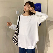 Bluza casual dama model larg alb cu motive rupte