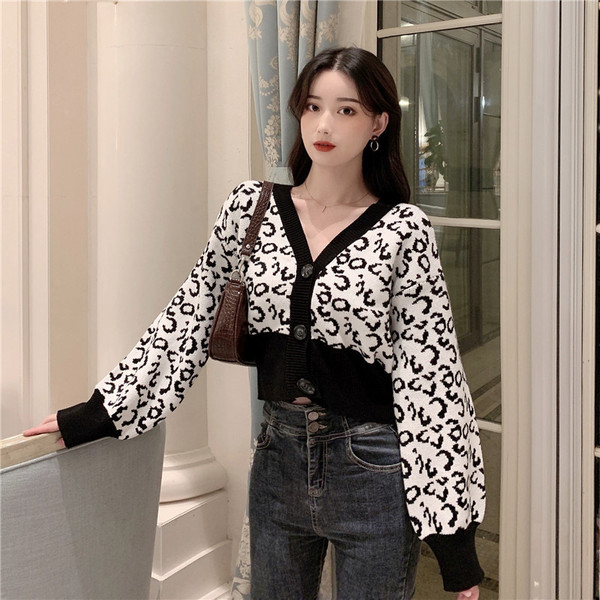 Vesta scurta de dama cu imprimeu animal