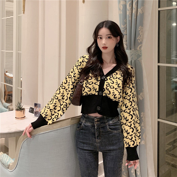 Vesta scurta de dama cu imprimeu animal