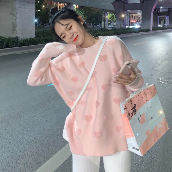 Modern női hosszú pulóver két színben, ovális nyakkivágással