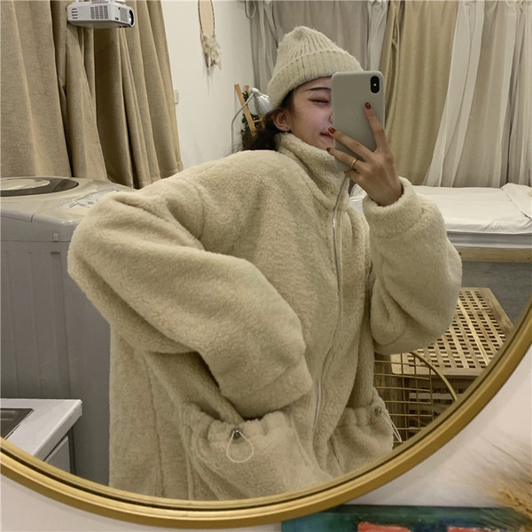 Γυναικείο casual φούτερ με κουμπιά σε δύο χρώματα