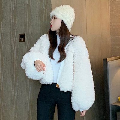 Casual γυναικεία παλτό σε μπεζ και ροζ χρώμα