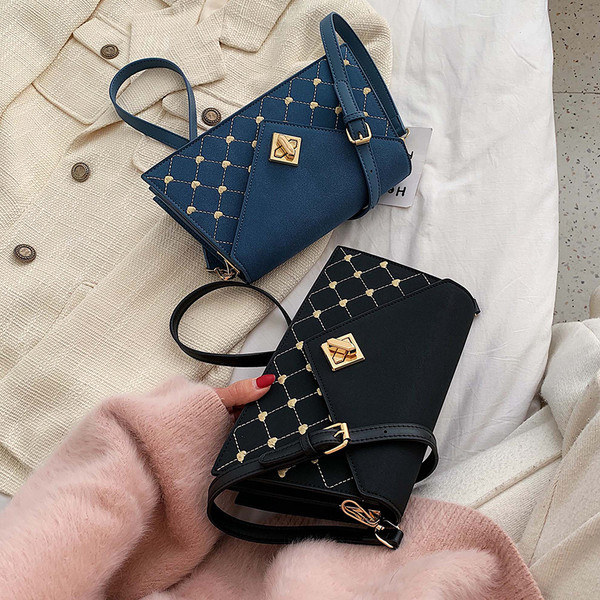 Geanta de dama moderna cu inchidere metalica in patru culori