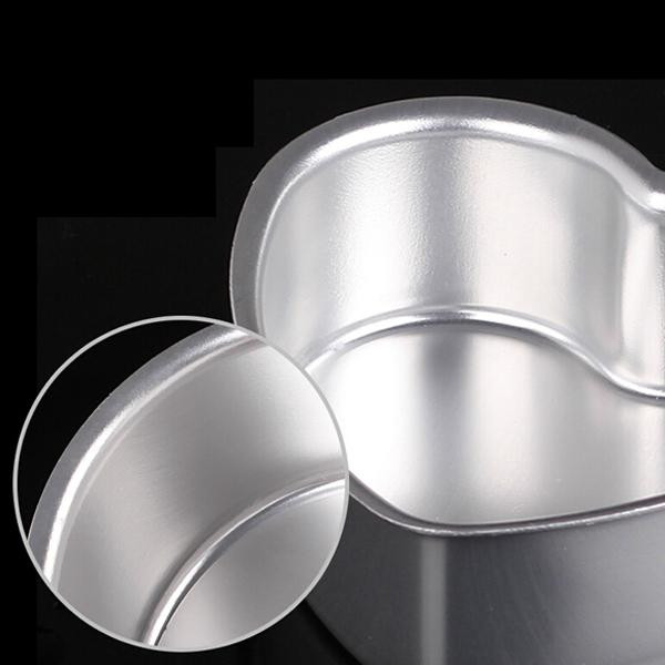 Tava de copt din aluminiu in forma de inima cu fund detasabil