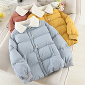 Geaca de iarna dama cu nasturi in mai multe culori