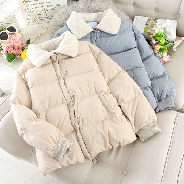 Geaca de iarna dama cu nasturi in mai multe culori