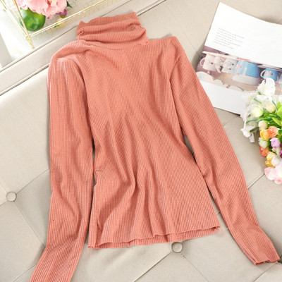 Καθημερινή γυναικεία μπλούζα με ψηλό γιακά σε διάφορα χρώματα