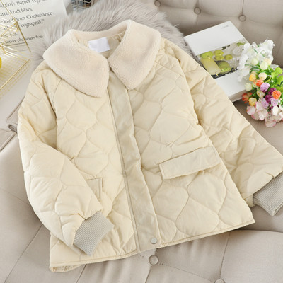 Geaca de dama cu nasturi si guler in mai multe culori