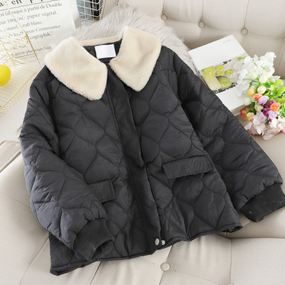 Geaca de dama cu nasturi si guler in mai multe culori