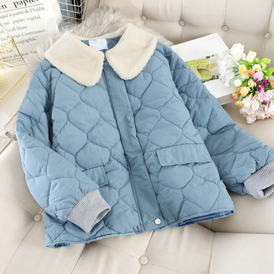 Geaca de dama cu nasturi si guler in mai multe culori