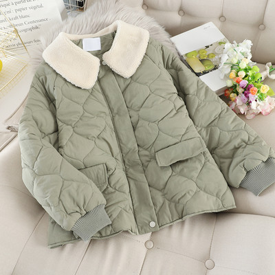 Geaca de dama cu nasturi si guler in mai multe culori