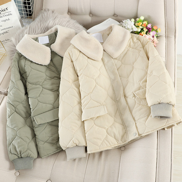 Geaca de dama cu nasturi si guler in mai multe culori