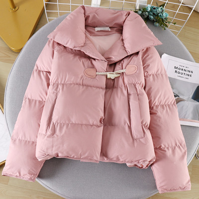 Modern női kabát gombokkal és zsebbel négy színben