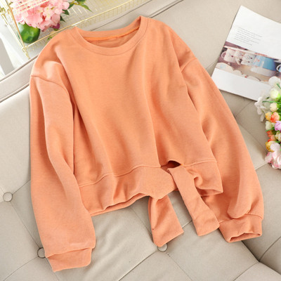 Pulover de dama cu decolteu rotund si cravate in mai multe culori