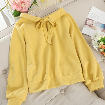 Pulover de dama cu panglica in mai multe culori