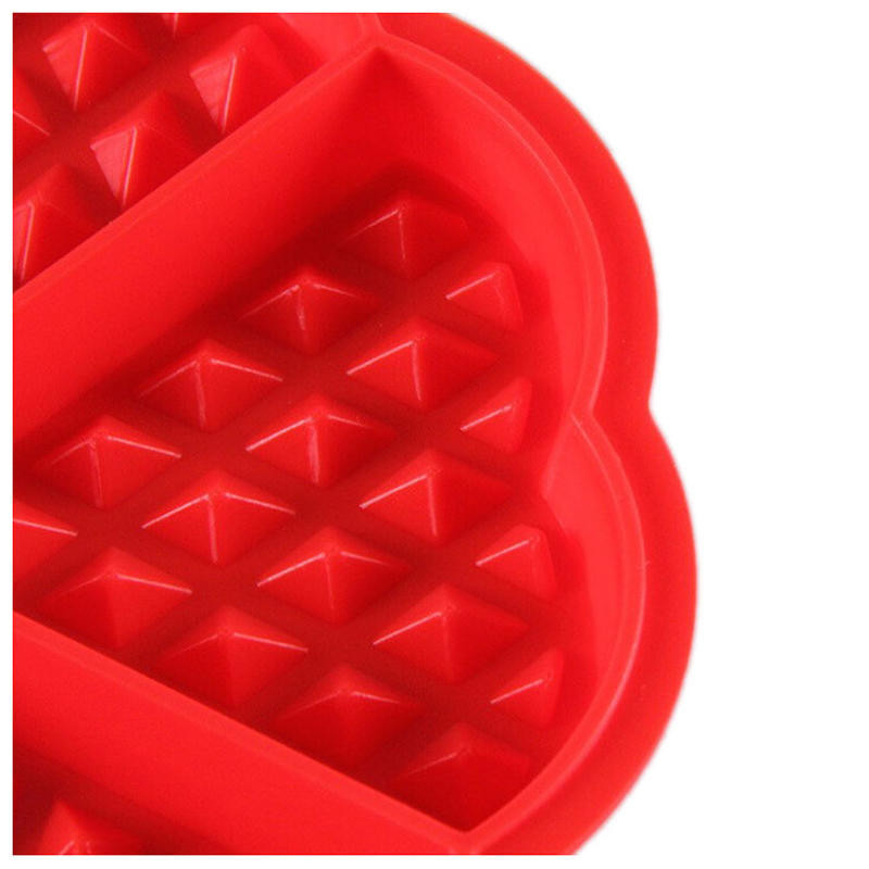 Formă din silicon pentru vafe de culoare roșie