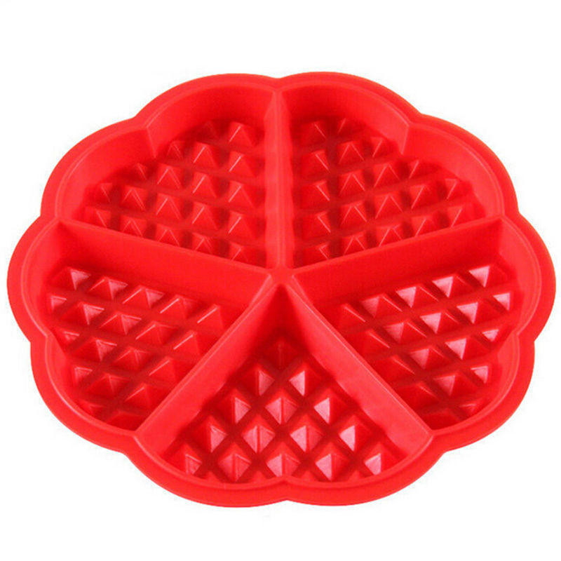Formă din silicon pentru vafe de culoare roșie