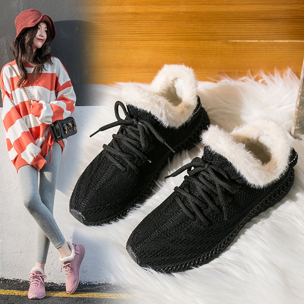 Adidasi de iarna de dama cu captuseala moale in trei culori