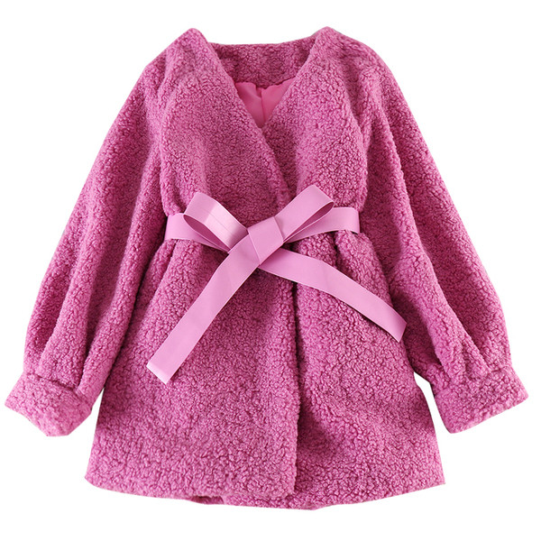 Palton casual de dama cu curea si decolteu spitz in diferite culori