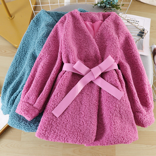 Palton casual de dama cu curea si decolteu spitz in diferite culori