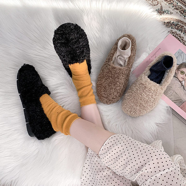 Mocasini de damă din puf în trei culori