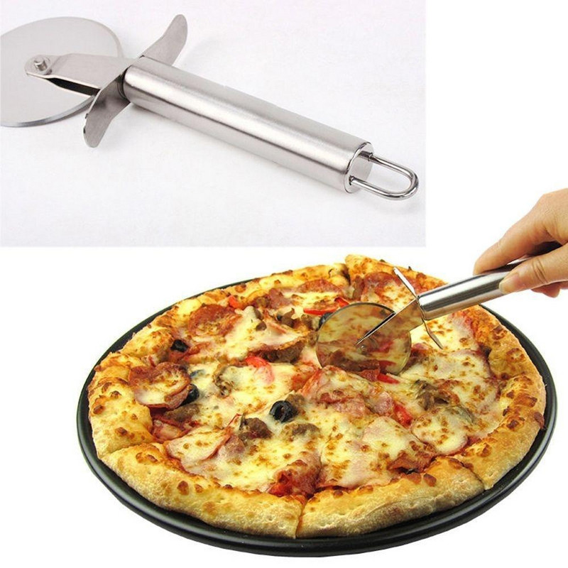 Прибор за лесно разрязване на пица в сив цвят