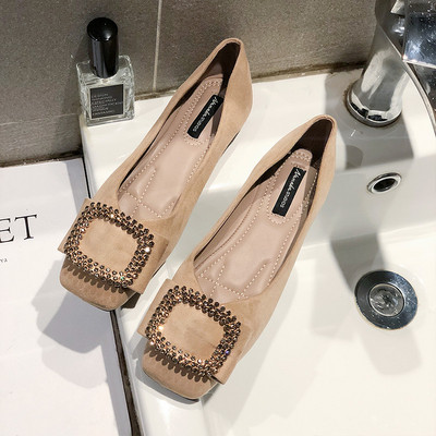 Pantofi moderni de dama cu element metalic in doua culori