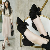 Pantofi moderni dama casual cu panglica in negru, maro si bej