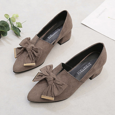 Pantofi moderni dama casual cu panglica in negru, maro si bej