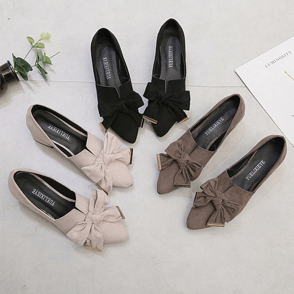 Pantofi moderni dama casual cu panglica in negru, maro si bej