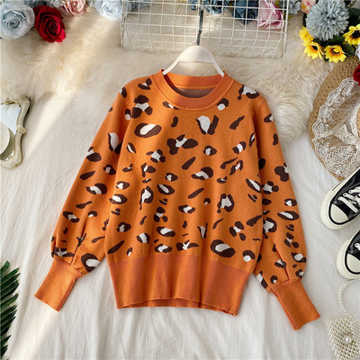 Pulover de dama cu model animal in trei culori