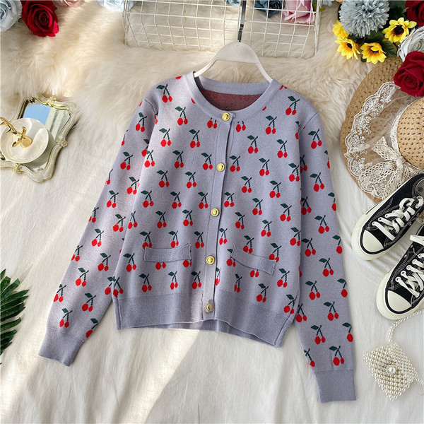 Cardigan dama cu nasturi in patru culori