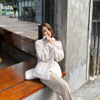 Rövid tavaszi-őszi kabát bézs, rózsaszín és zöld színben