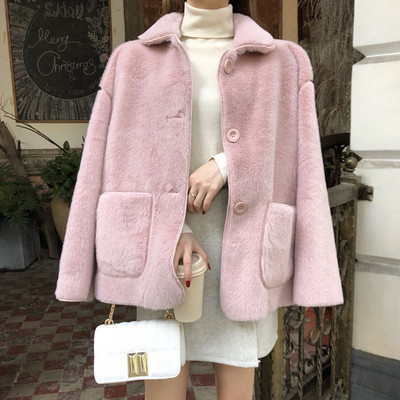 Rövid tavaszi-őszi kabát bézs, rózsaszín és zöld színben