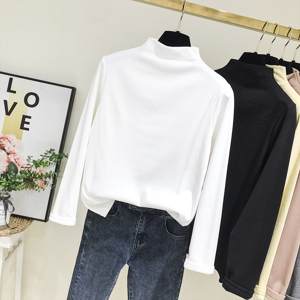 Bluza de dama model nou cu guler polo - mai multe culori