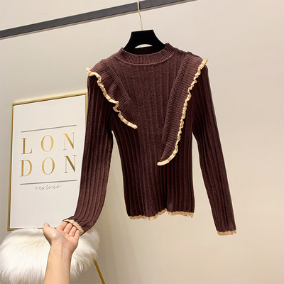 Pulover de dama cu decolteu rotund in patru culori