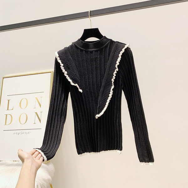 Pulover de dama cu decolteu rotund in patru culori