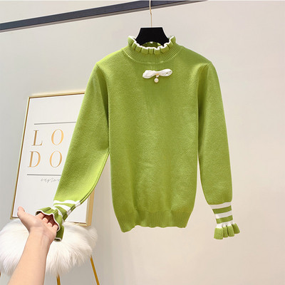 Pulover de dama cu panglica in mai multe culori