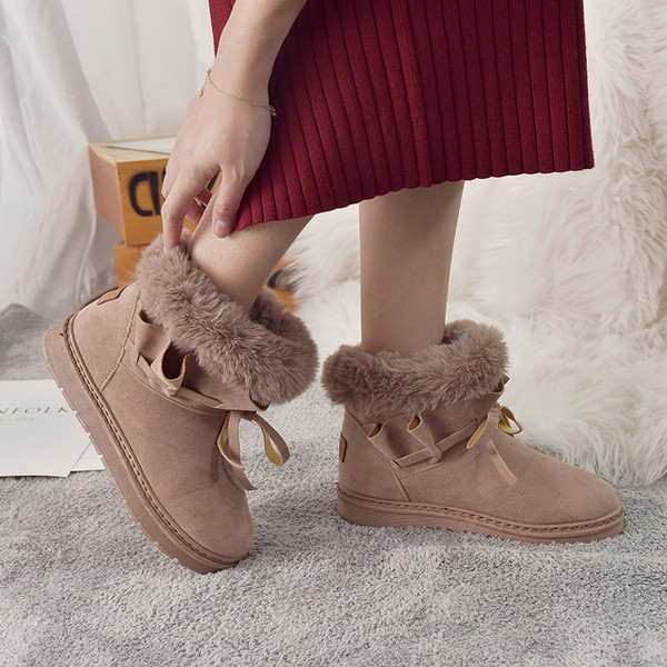 Cizme de dama cu puf si captuseala moale in trei culori