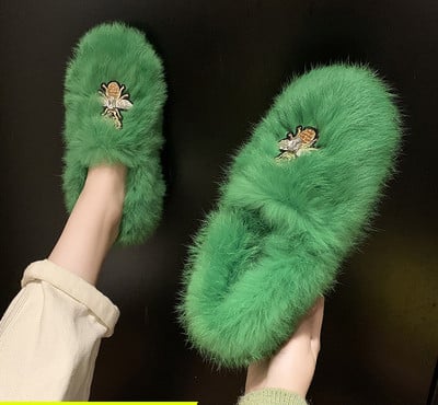 Model nou de pantofi casual dama cu puf in mai multe culori diferite