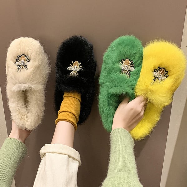 Model nou de pantofi casual dama cu puf in mai multe culori diferite