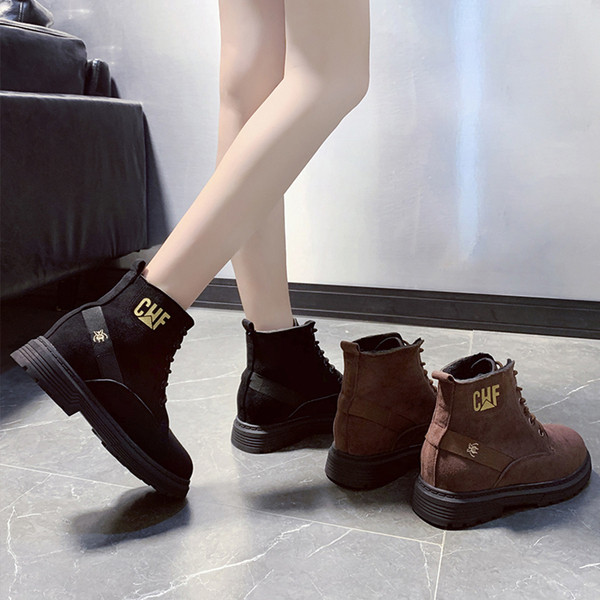 Cizme casual de dama cu sireturi potrivite pentru iarna