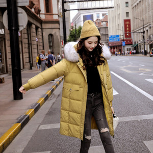 Χειμερινό μακρύ μπουφάν με κουκούλα και τσέπες σε επτά χρώματα