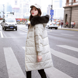 Χειμερινό μακρύ μπουφάν με κουκούλα και τσέπες σε επτά χρώματα