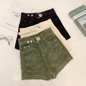 Pantaloni scurți de iarnă de damă cu talie înaltă